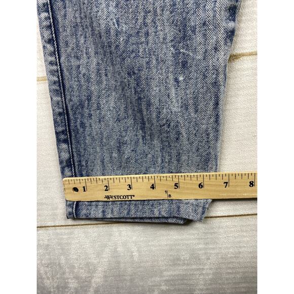 Vtg Panhandle Slim Jeans Womens 3/4 Acid Wash Pleated Ruffle Rodeo Cowgirl USA - Picture 8 of 13